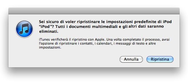 Ripristino iPod: risolvere i problemi in pochi minuti