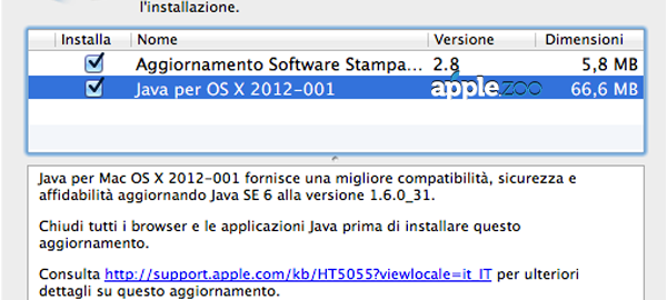 Apple aggiorna Java, e tanti saluti al Trojan